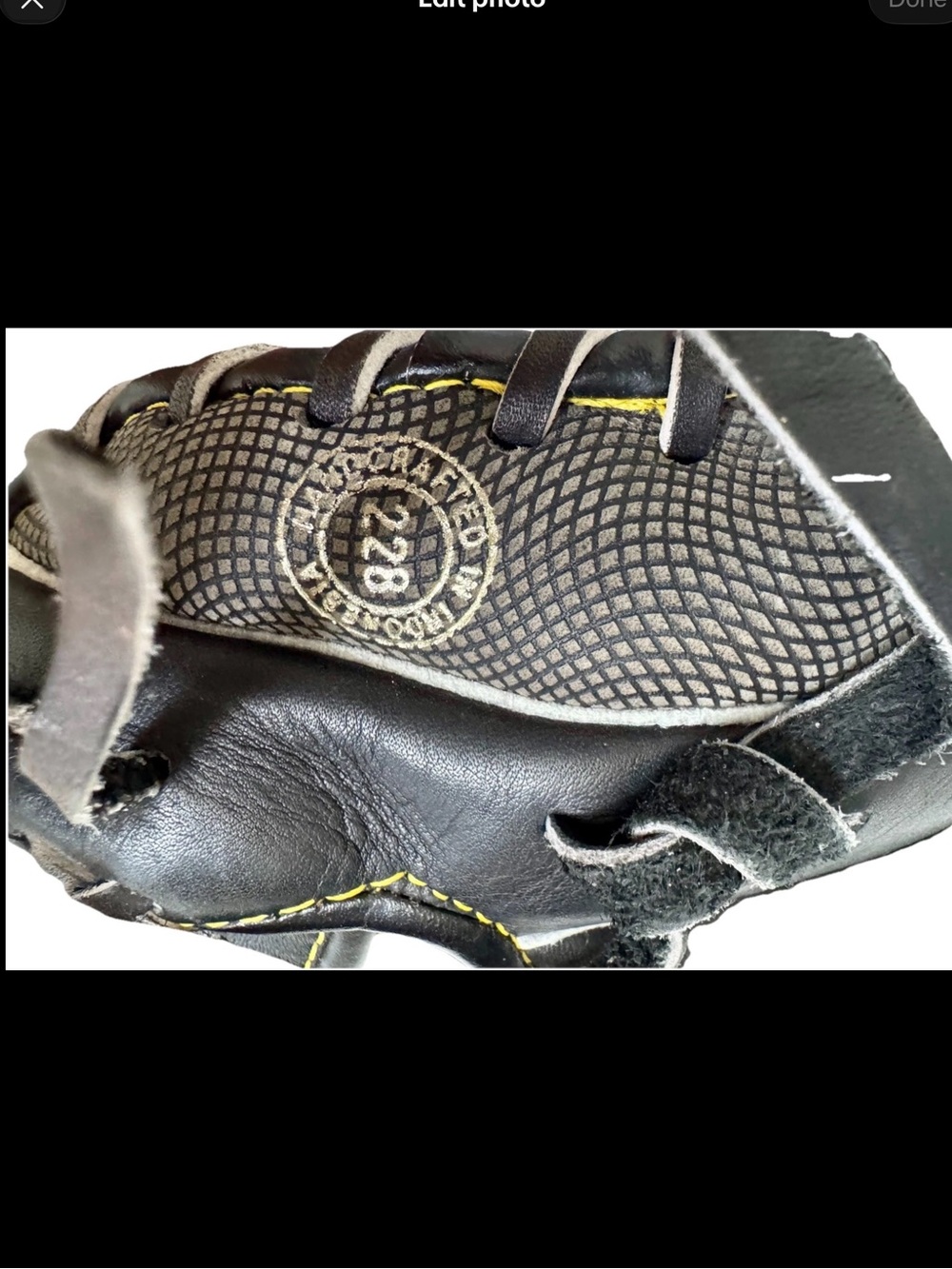 Franklin 4881 Professional Series RHT 12” Baseball Glove⚾ Premium Black Leather - Picture 6 of 6